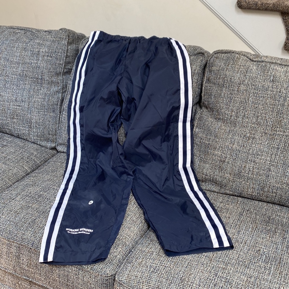 NWT Charles River Apparel Men’s Navy Blue Snap Away Track Pants, Size XL